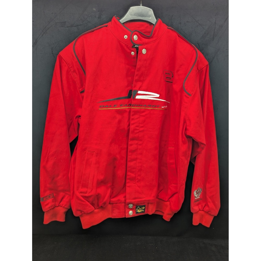 Nascar Chase Authentics Dale Earnhardt Jr # 8 Button Up Coat Red Size 18/20